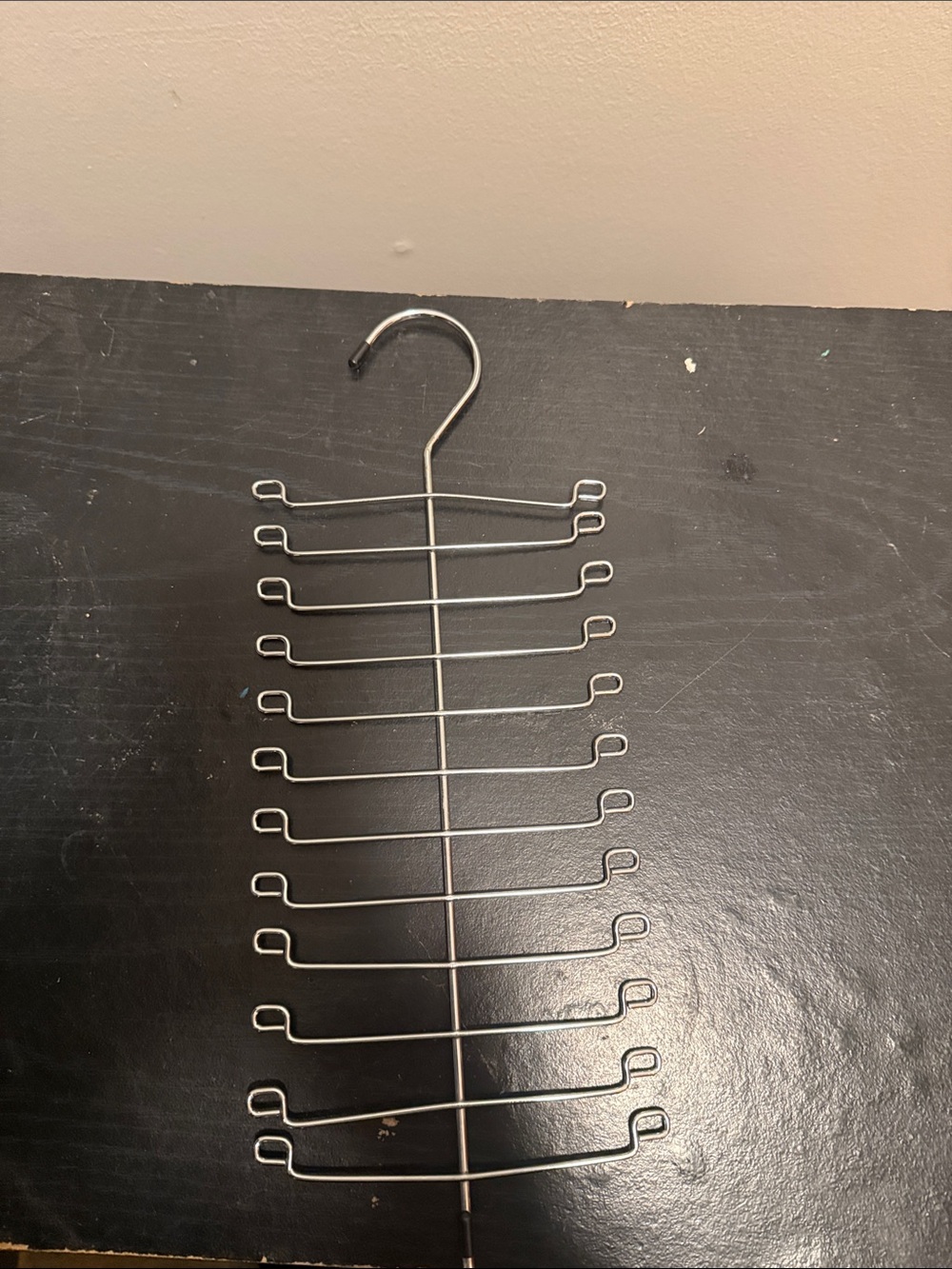 Metal Multi-Tier Tie and Belt Hanger - Silver EUC